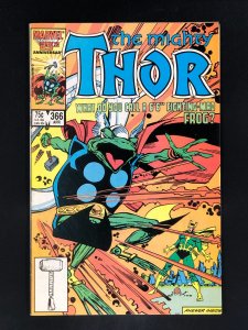 Thor #366 (1986) Cover Appearance of Thor as a Frog