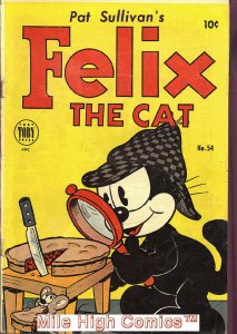 FELIX THE CAT (1951 Series)  (TOBY) #54 Very Good Comics Book