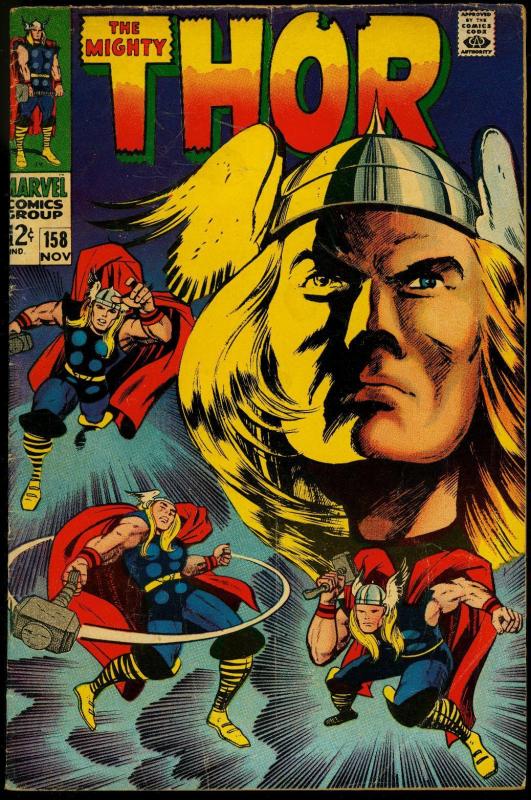 Thor #158 1966- Marvel Silver Age- Jack Kirby VG