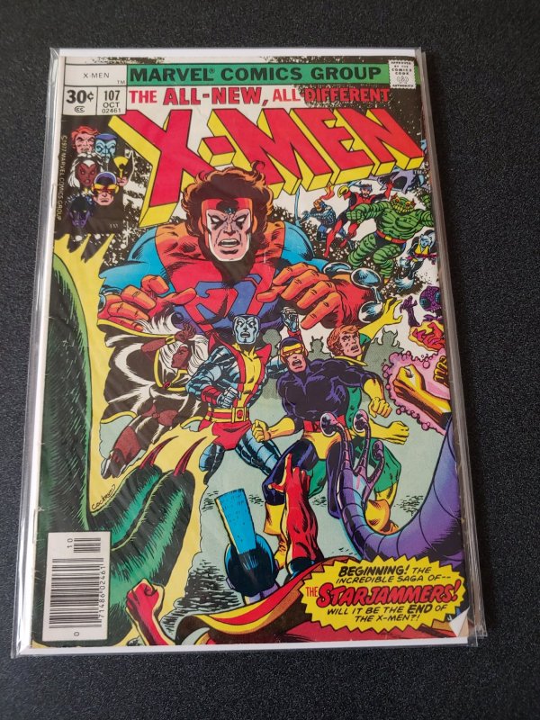 ​Uncanny X-Men #107 1st APPEARANCE STAR JAMMERS FINE+