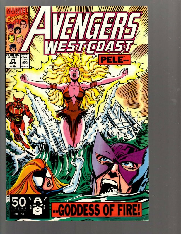 12 Marvel Comics Avengers West Coast #49 51 52 55 61 69 71 72 73 74 75 81 EK22