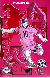 FAME: LIONEL MESSI NYCC  MATTHEW WAITE “EMBOSSED SPOT FOIL’’ VARIANT W/COA NM.