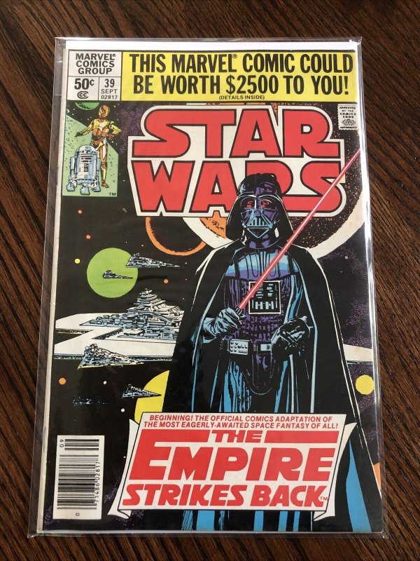 Star Wars #39 NEWSSTAND EXCELLENT! Empire Strikes Back Yoda 1980 Marvel