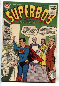 SUPERBOY #41-1955-Ma and Pa Kent cover-DC Golden-age