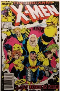 The Uncanny X-Men #254 Newsstand (1989)