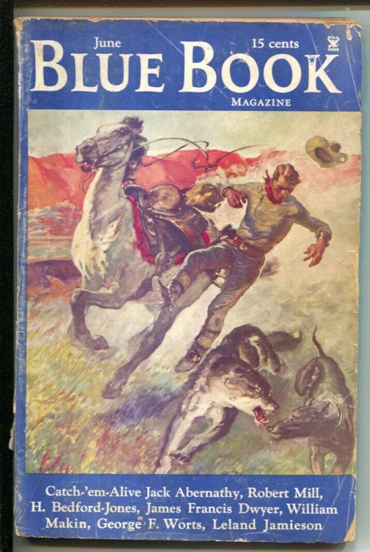Blue Book 6/1935- McCall--Queen of Sheba by William Makin-Pulp thrills-G