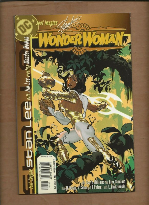 STAN LEE JUST IMAGINE  WONDER WOMAN #1 ADAM HUGHES  COVER DC COMICS  