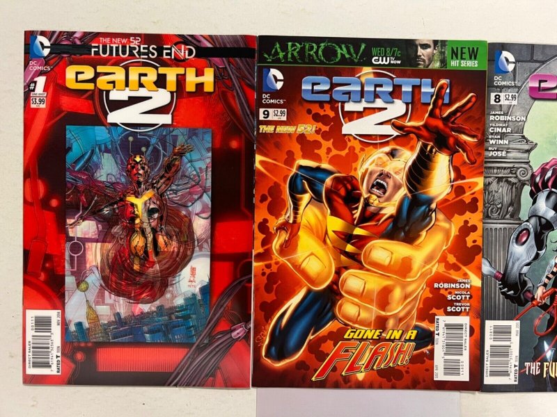 3 Earth 2 DC Comic Books # 2 3 4 5 Batman Superman Wonder Woman Flash 116 JS44