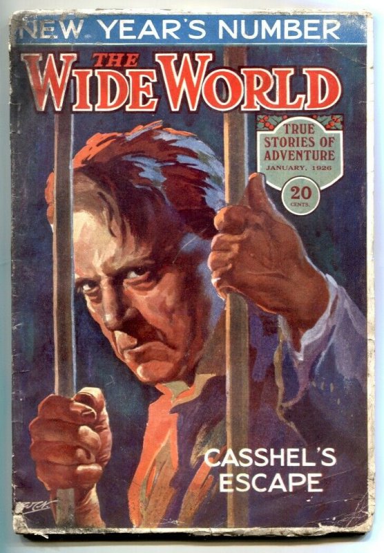 The Wide World Pulp January 1926- Phantom Reporter- VG