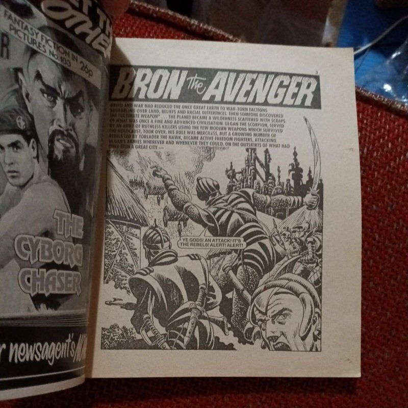 STARBLAZER Space fiction Adventure in Pictures #182 bron the avenger 1987