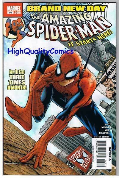 AMAZING SPIDER-MAN #546, NM, Peter Parker, 2008, more ASM in store,Brand new day