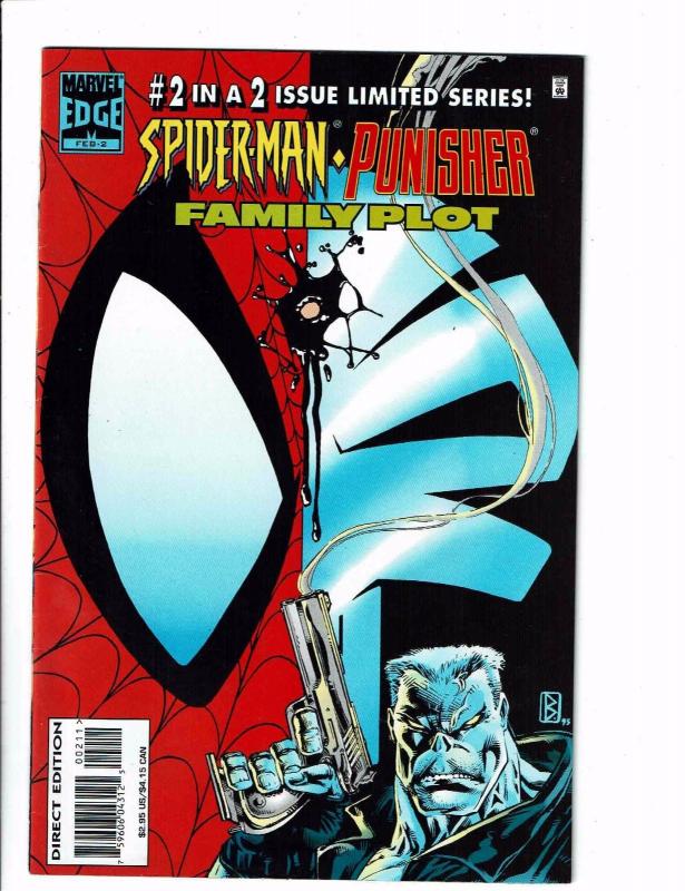 Lot of 2 Spider-Man/Punisher Family Plot Marvel Comic Books #1 2 BH36