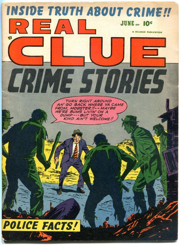 REAL CLUE CRIME STORIES V6 #4, FN, 1951, Golden Age, Pre-code,more in store