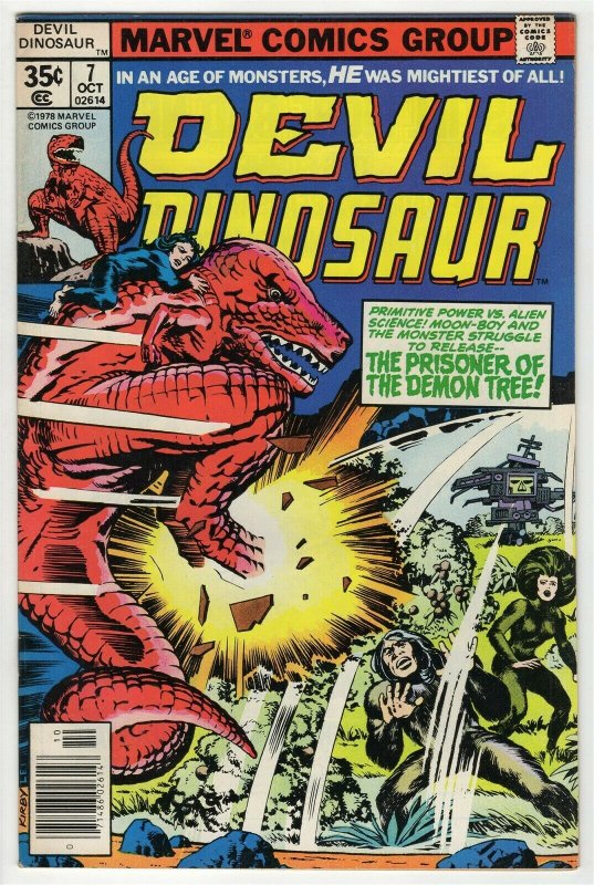 Devil Dinosaur #7 ORIGINAL Vintage 1978 Marvel Comics Jack Kirby 