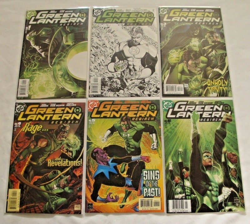 Green Lantern: Rebirth #1 2 3 4 5 6 Complete Run/Set (Dec 2004, DC) NM-/NM