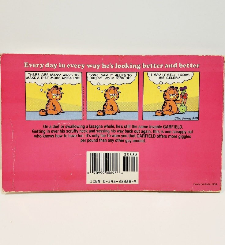 1988 Garfield Rounds Out Comic Strip Collection Vintage 1st Edition BCE 