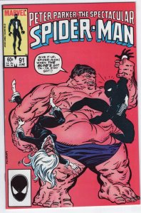 SPECTACULAR SPIDER-MAN #91 - 8.5 - WP - Black Cat - Blob