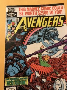 THE AVENGERS #199 : Marvel 9/80 Fn/VF; Bondage cover, Transformer Red Ronin