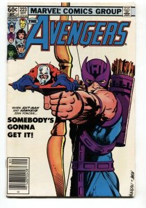 Avengers #223 comic 1982 -  2nd Taskmaster Civil War - Hawkeye- Ant Man