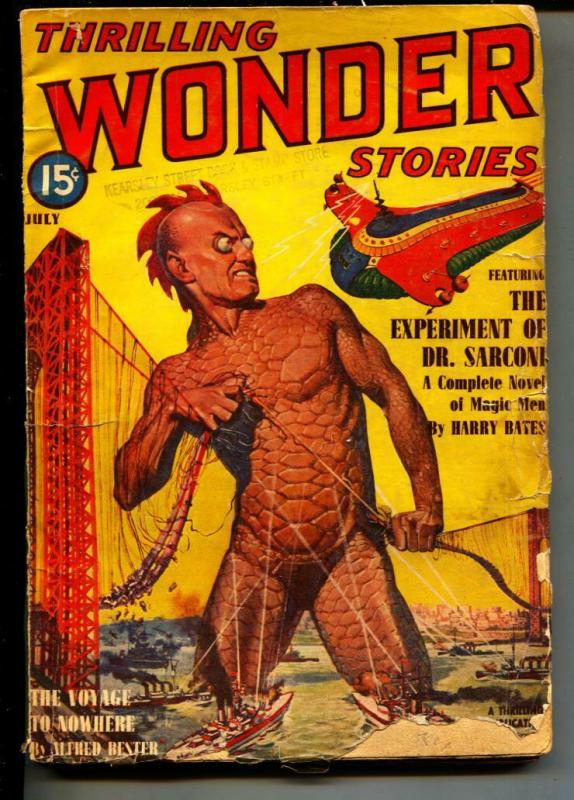 Thrilling Wonder Stories-Pulp-7/1940-Helen Weinbaum-Harry Bates