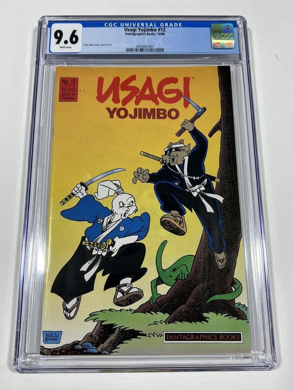 Usagi Yojimbo 12 cgc 9.6 wp Fantagraphics 1988