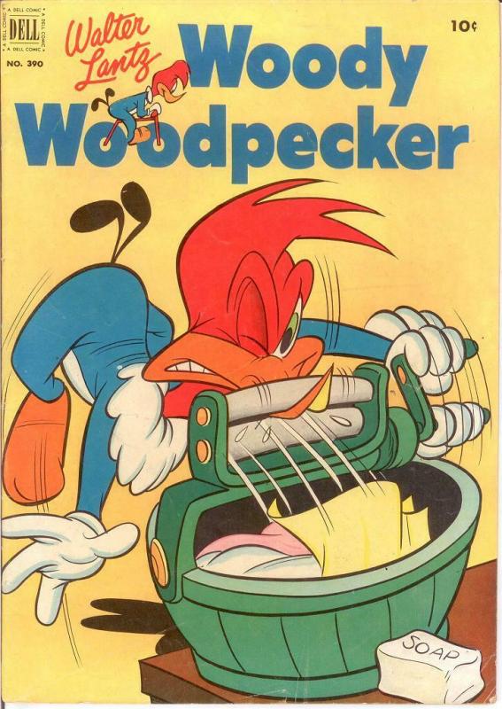 WOODY WOODPECKER F.C. 390 VG-F May 1952 COMICS BOOK
