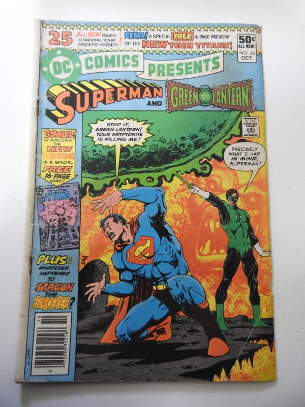 DC Comics Presents #26 1st app of the New Teen Titans GD+ see desc.