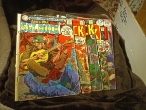 Our Army At War 5 Issue Sgt Rock Comics Lot Run Set Collection