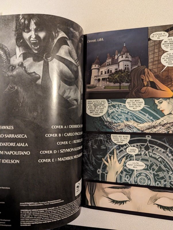 Vampirella Vs Purgatori #4 1:10 NM Vault 35 Exclusive Virgin Variant Dynamite