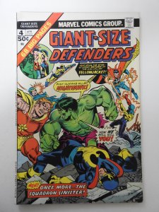 Giant-Size Defenders #4 (1975) VG+ Condition 1 in spine split