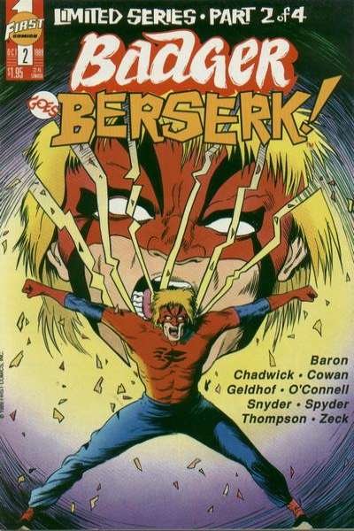 Badger Goes Berserk   #2, VF- (Stock photo)