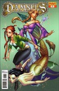Damsels 1-A J. Scott Campbell Standard Cover FN