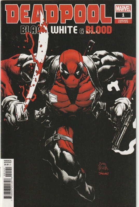 Deadpool Black White & Blood # 1 Stegman 1:25 Variant NM Marvel 2021 [P2]