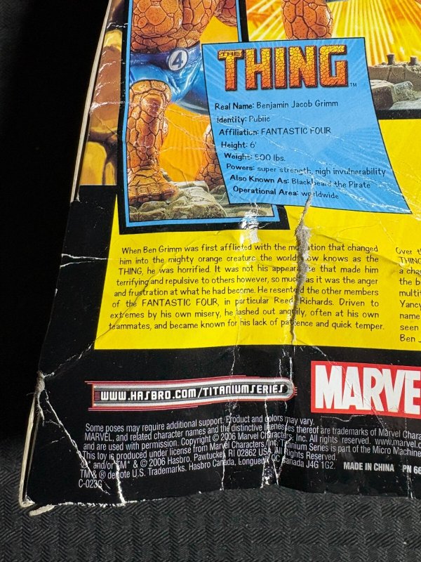 2006 THE THING Titanium Series Die-Cast Action Figure MIB Marvel Legends