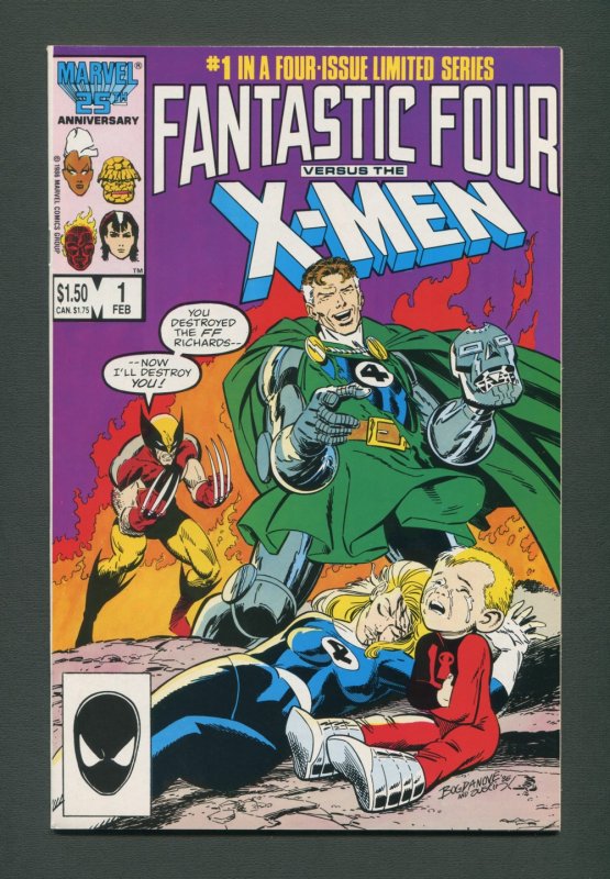 Fantastic Four vs X-Men / Complete 4-Issue set / NM  / 1987