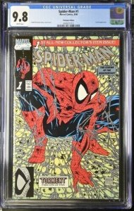 Spider-Man #1 1990 Marvel Comics CGC 9.8 Platinum Edition White Pages 1012