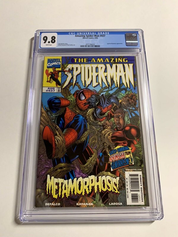 Amazing Spider-man 437 Cgc 9.8 White Pages Marvel 023