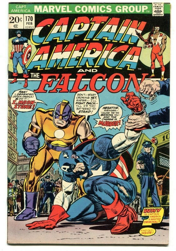 Captain America 170 FN/VF 7.0 1st Full Original Moonstone Marvel 1974