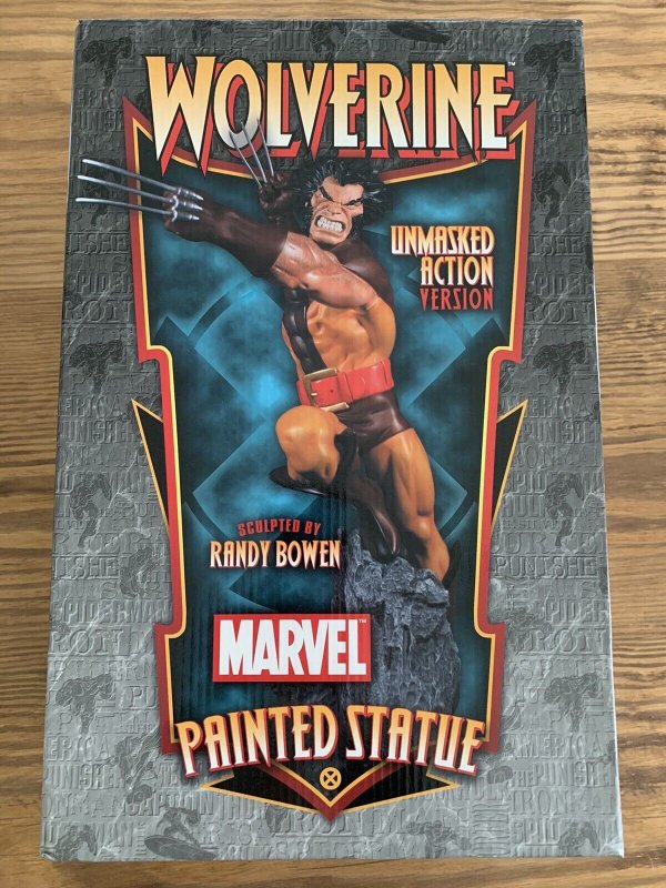 Bowen Designs Wolverine Action Statue Unmasked 906/1000 Marvel NIB New in Box