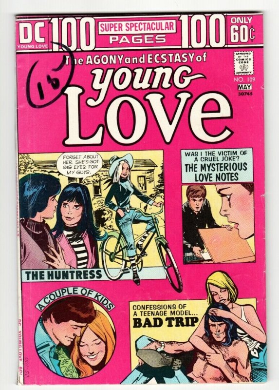 YOUNG LOVE #109 comic book-Bad Trip-Teen-Age Model-Biker-Hippies