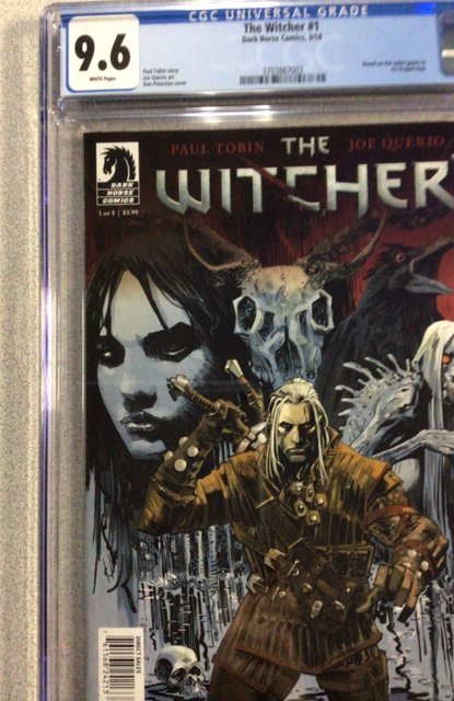 The Witcher #1 (2014) CGC 9.6, White pages!