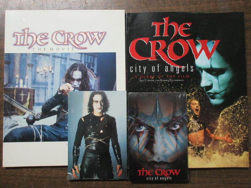 The Crow 1994 + City of Angels Movie Book Set with Postcards Brandon Lee +