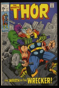 Thor #171 VG- 3.5 Marvel Comics