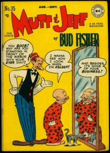 Mutt & Jeff #35 1948- DC Golden Age- Scribbly #1 full page ad FN/VF