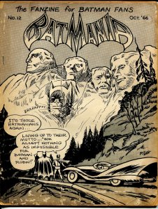 Batmania #12 1966-Batman fanzine-info-buy & sell ads-limited printing-G/VG