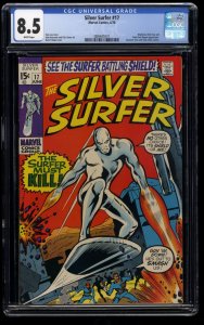 Silver Surfer #17 CGC VF+ 8.5 White Pages