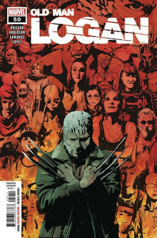 OLD MAN LOGAN #50 MAIN COVER EDWARDS FIRST PRINTING MARVEL COMICS 2022 EB214