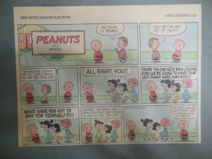 Peanuts Sunday Page by Charles Schulz from 12/10/1961 Size: ~11 x 15 inches 