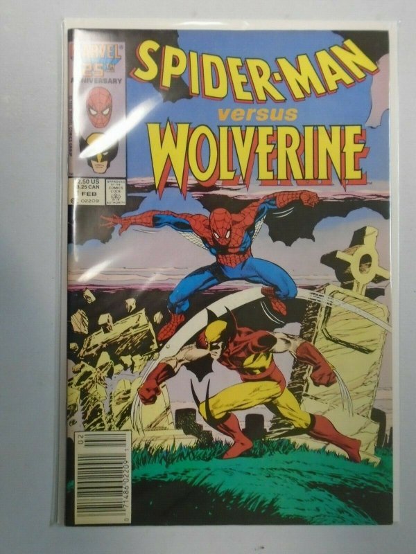 Marvel 25th Anniversary Spider-Man versus Wolverine #1 Newsstand 5.0 (1987)