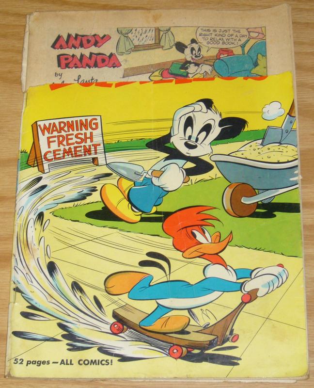 Walter Lantz New Funnies #168 february 1951 - woody woodpecker andy panda 52 pgs